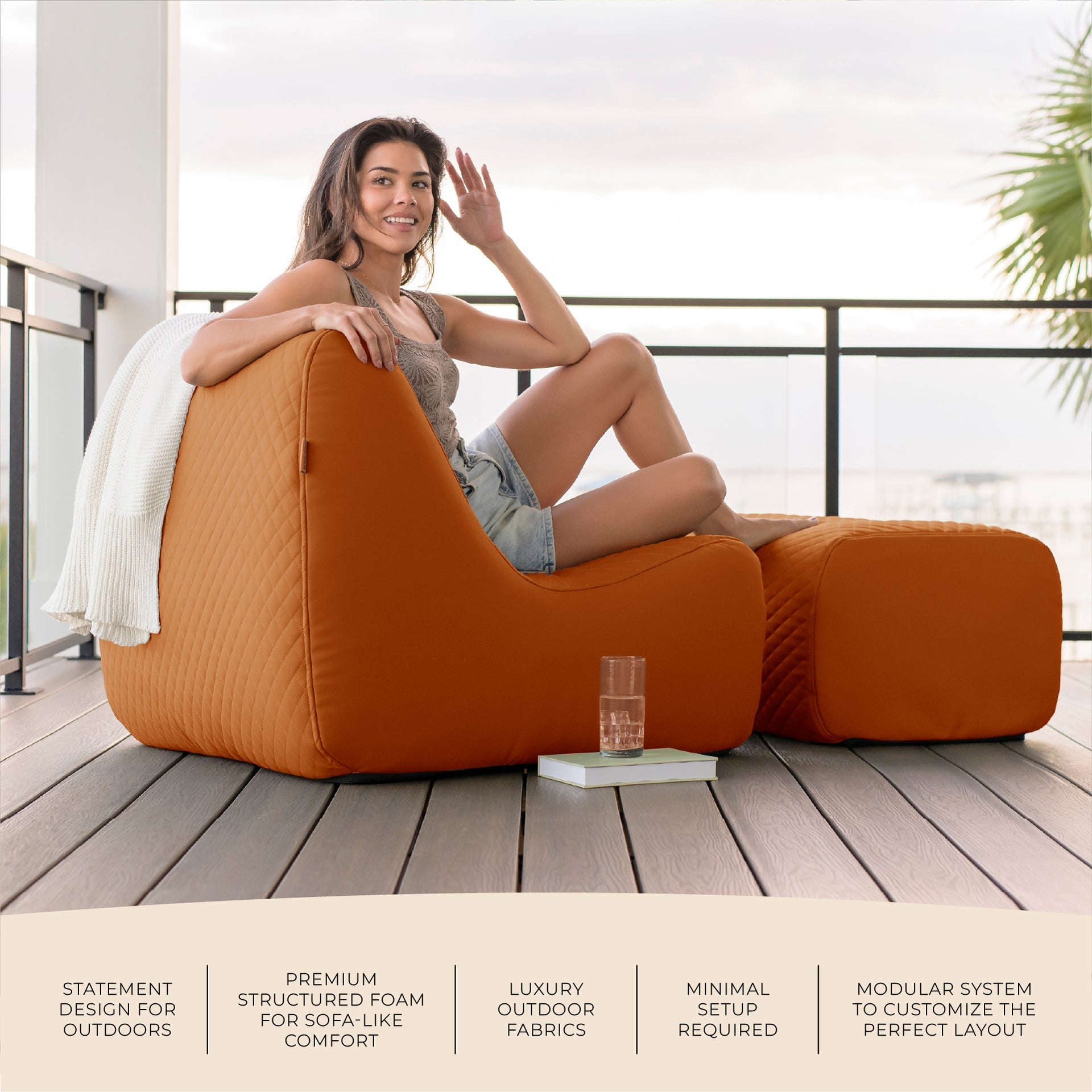 Solvana™ Outdoor Ottoman
