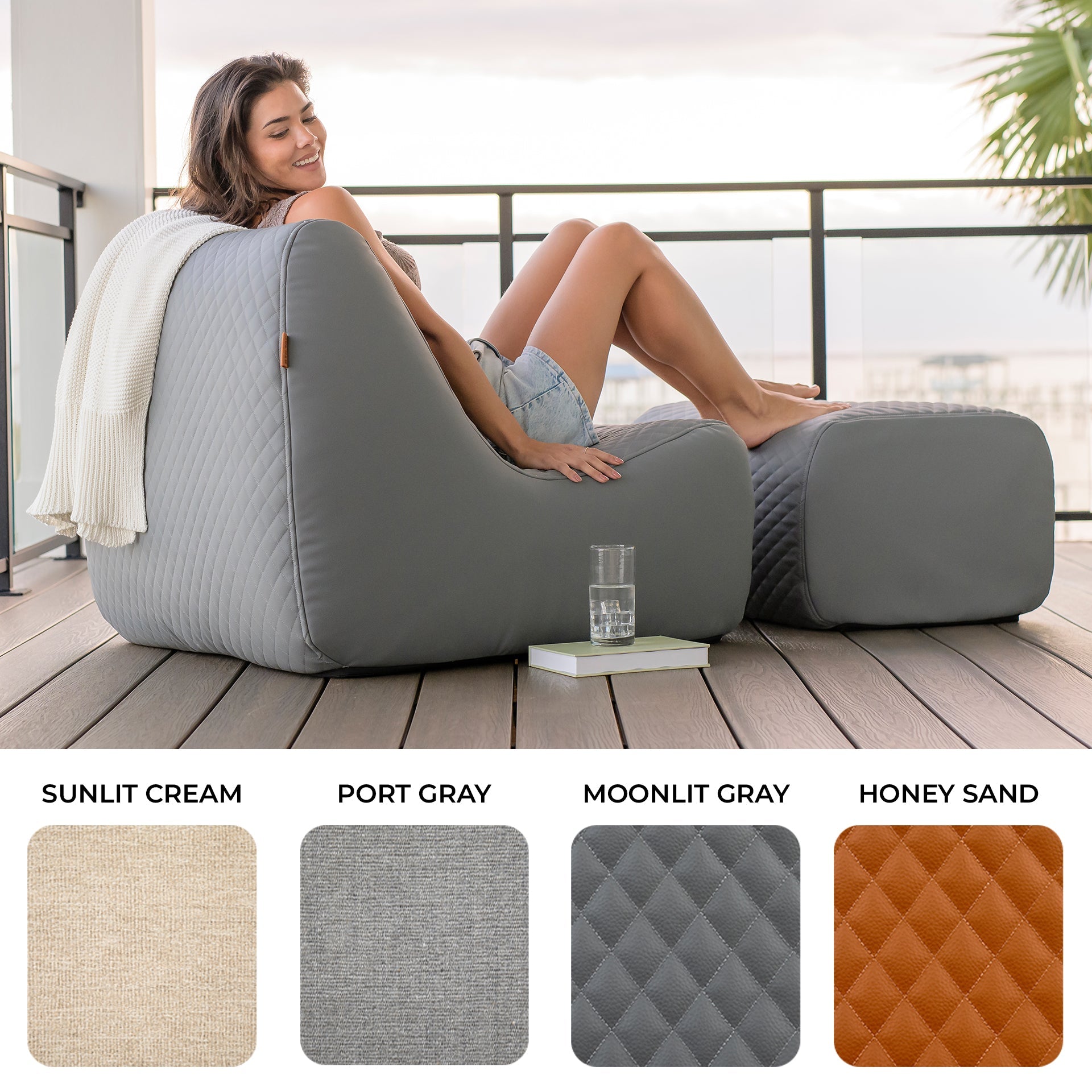 Solvana™ Outdoor Chair and Ottoman Set