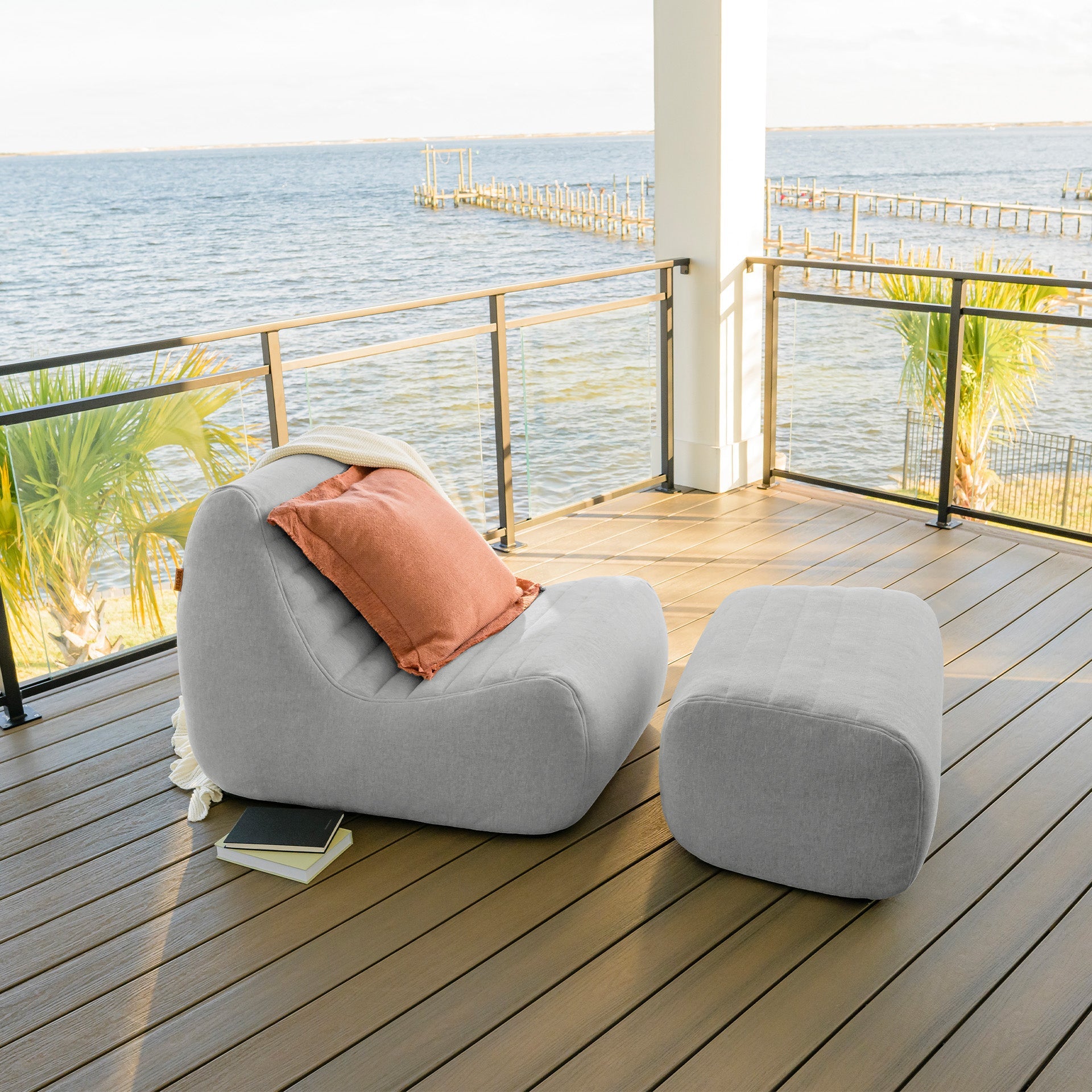 Solvana™ Outdoor Chair and Ottoman Set
