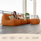 Solvana™ 4 Piece Outdoor Sectional