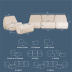 Solvana™ 5 Piece Outdoor Sectional Sofa