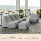 Solvana™ 5 Piece Outdoor Sectional Sofa