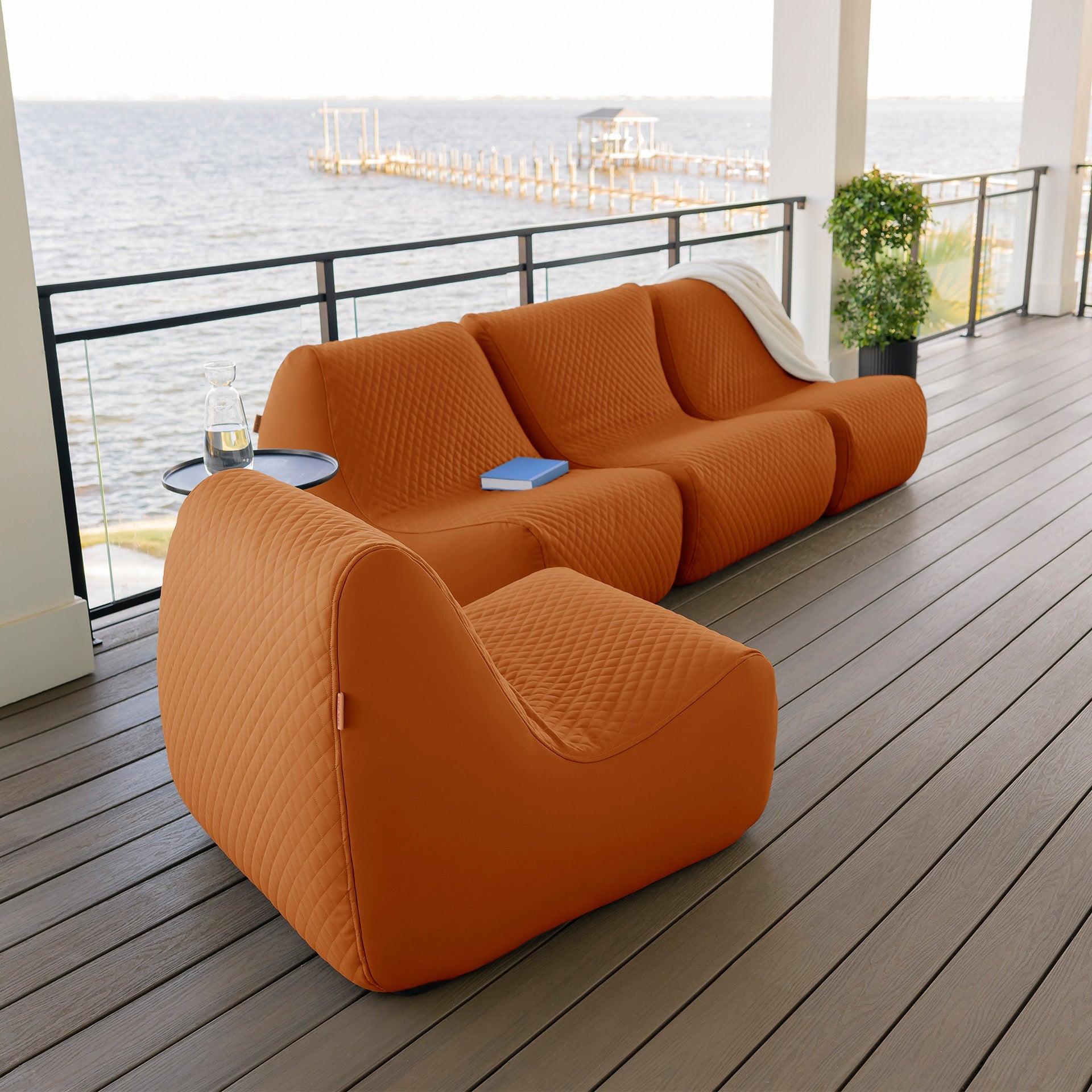 Solvana™ 5 Piece Outdoor Sectional Sofa