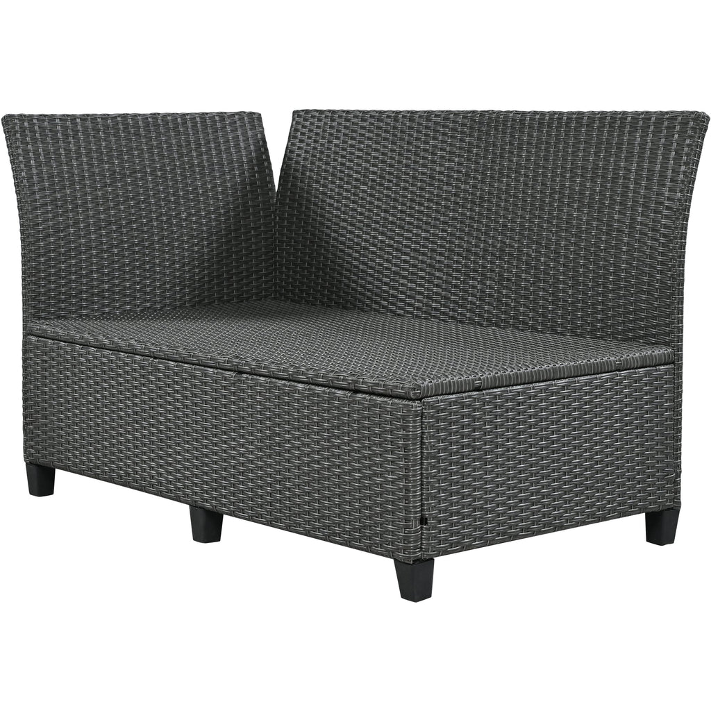 5-Piece Outdoor Patio Rattan Sofa Set