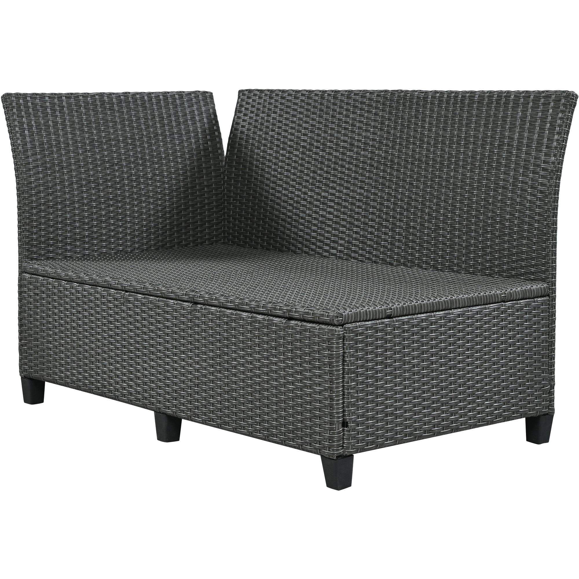 5-Piece Outdoor Patio Rattan Sofa Set