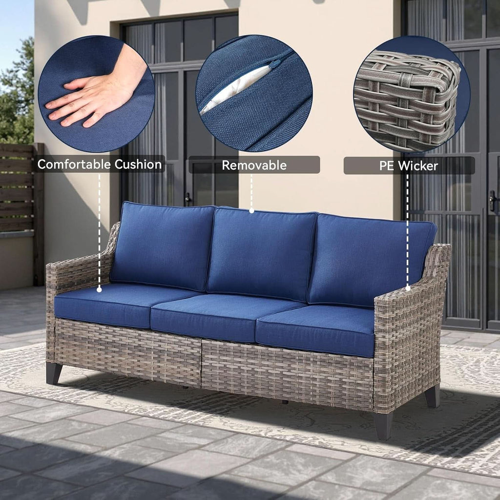 Outdoor Patio Furniture Set 5-Piece All Weather Wicker