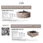 Rumblestone 46 In. X 14 In. round Concrete Fire Pit Kit No. 2 in Sierra Blend with round Steel Insert