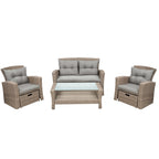 Set Of 4 Piece Outdoor Patio Furniture