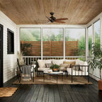 Renew Patio 52 In. Indoor/Outdoor Satin Natural Bronze Dual Mount Ceiling Fan with Pull Chain for Covered Patios