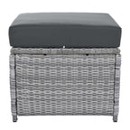 Outdoor Furniture Set Patio Rattan with Recliners and Tables