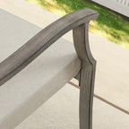 Outdoor Square Dining Table Set For 8-Person With Sunbrella® Cushions