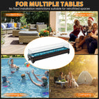 28" Table Top Propane Fire Pit, 45,000 BTU Tabletop Gas Fire Pit, Tabletop Firepit for Patio, Outdoor Portable Fireplace, Rectangular Fire Bowl with Glass Wind Guard, Glass Beads & Cover