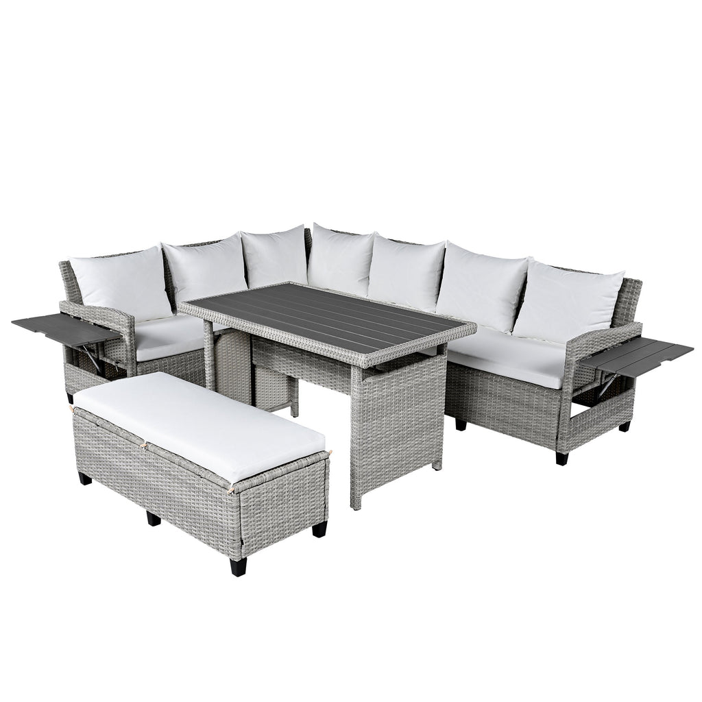 5-Piece Outdoor Patio Rattan Sofa Set