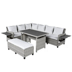 5-Piece Outdoor Patio Rattan Sofa Set