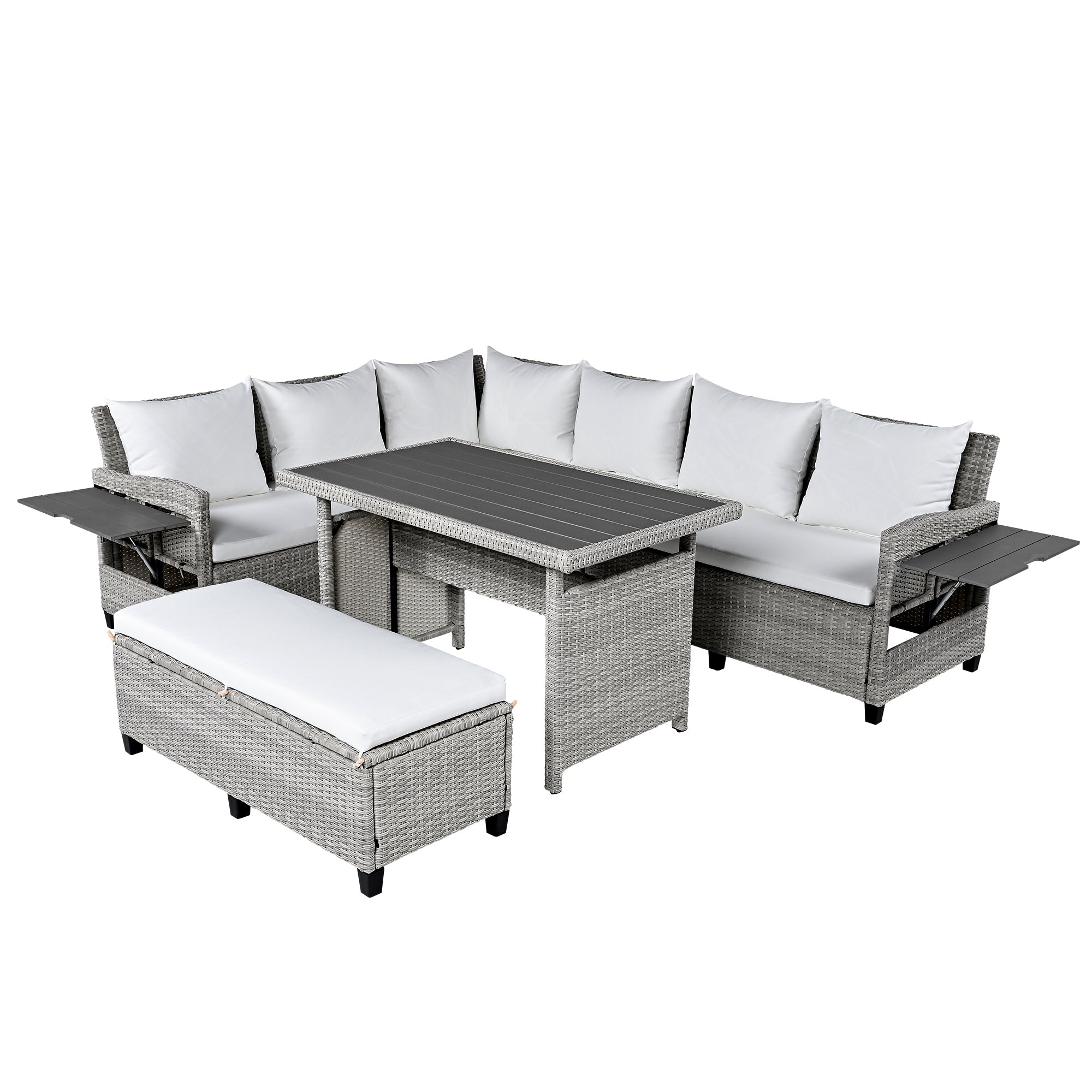 5-Piece Outdoor Patio Rattan Sofa Set