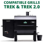 Rolling Grill Cart – Fits GMG Trek & Trek 2.0 Pellet Grills – Easy Mobility & Storage – Powder-Coated Steel – Black