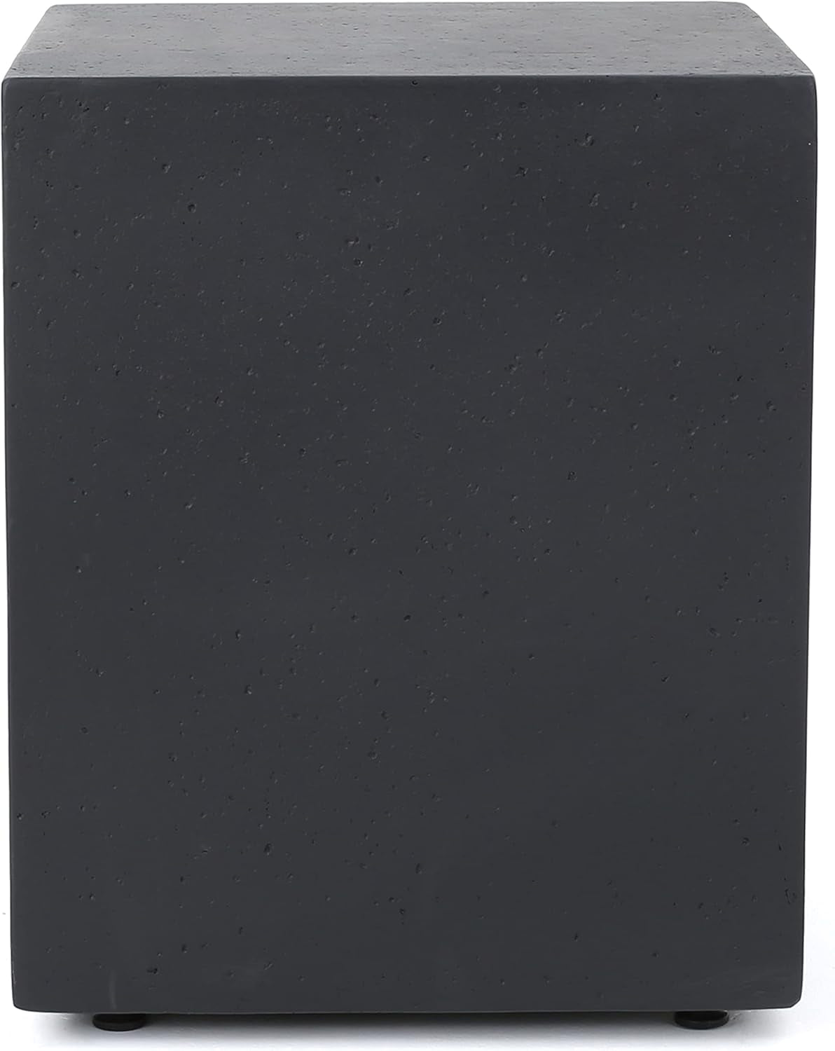 Outdoor Lightweight Concrete 50,000 BTU Rectangular Fire Pit with Tank Holder, Dark Gray