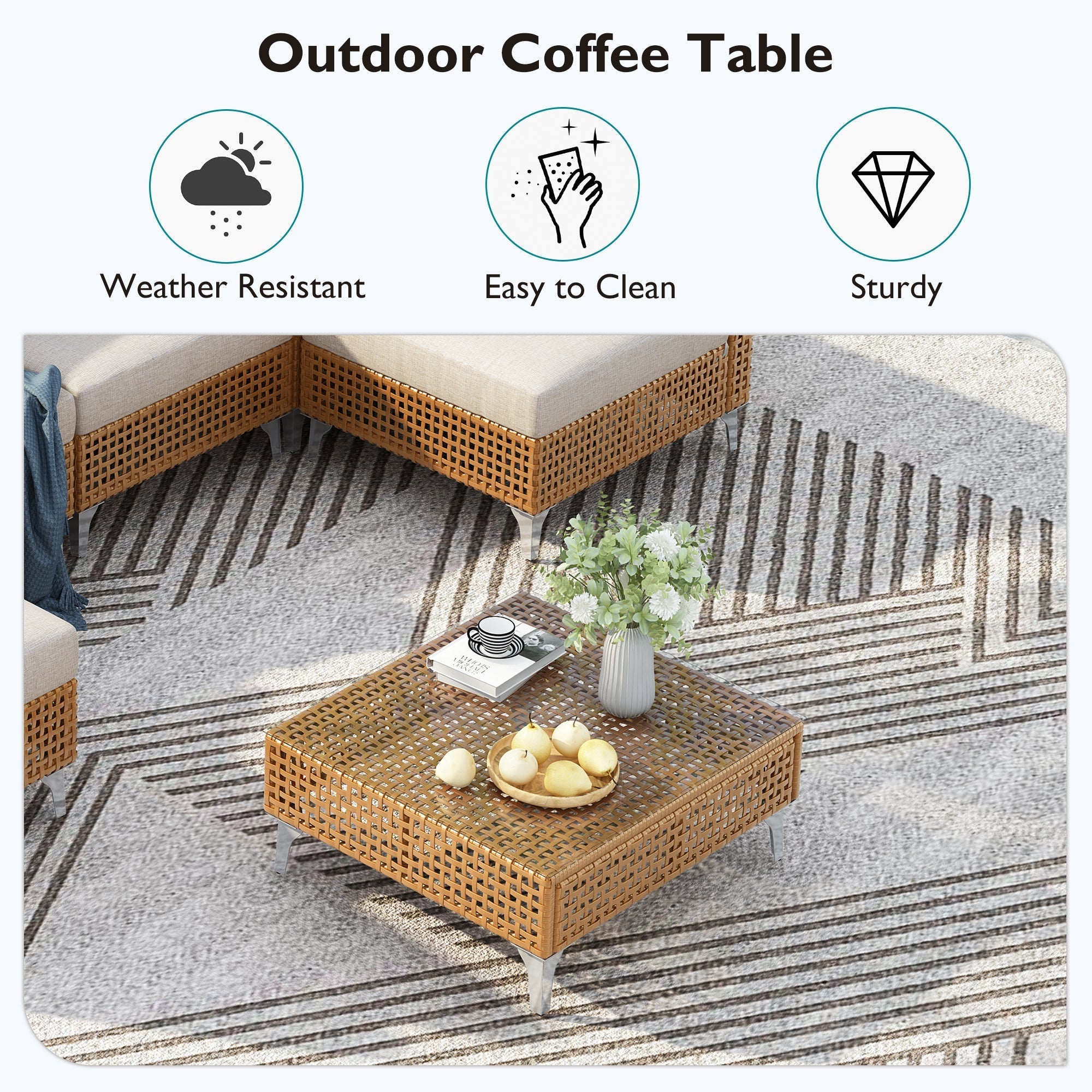 7-Piece Wicker Patio Furniture Set
