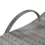 Outdoor Wicker Chaise Lounge Chairs Set of 2