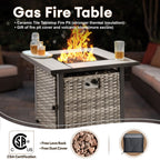 Lullaby 7 -Piece Rattan Patio Sofa Conversation Set with Gray Cushions