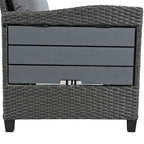 5-Piece Outdoor Patio Rattan Sofa Set