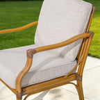 Weather-Resistant Outdoor 84"L Dining Table and 6 Armchair