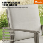 7-Piece Aluminum Outdoor Oval Dining Set with Sunbrella® Cushions