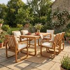 7- Piece Patio Dining Set Outdoor Dining Table and Chairs