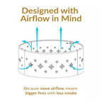 36 In. round Heavy-Duty Steel Diamond Wood Burning Fire Pit Ring