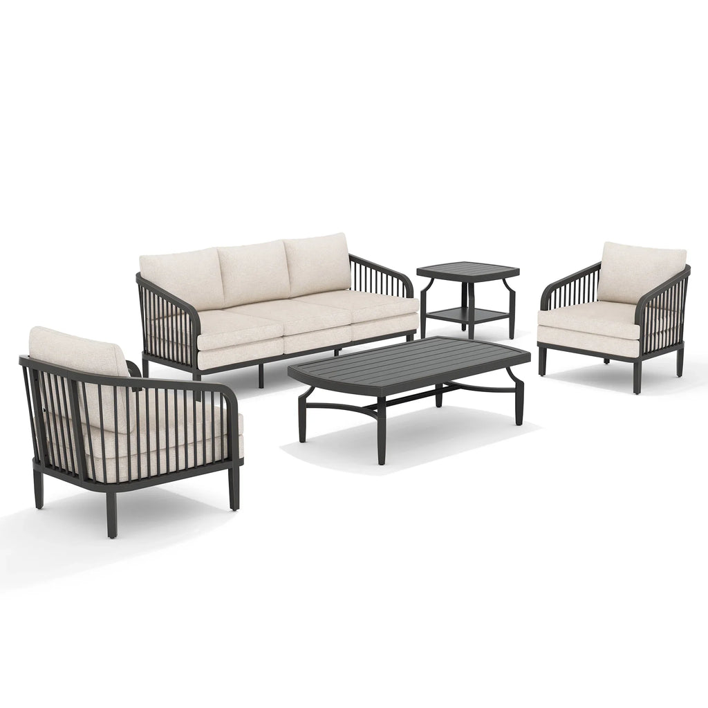 5-Person Aluminum Patio Seating Set