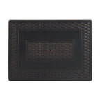 Rectangular Woven Aluminum Convertible Gas Fire Pit Table