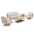 5-Piece Patio Furniture Sets With Swivel Chairs