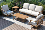 5-Piece Patio Furniture Sets With Swivel Chairs