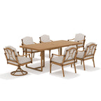 6- Person Patio Aluminum Rectangular Dining Set