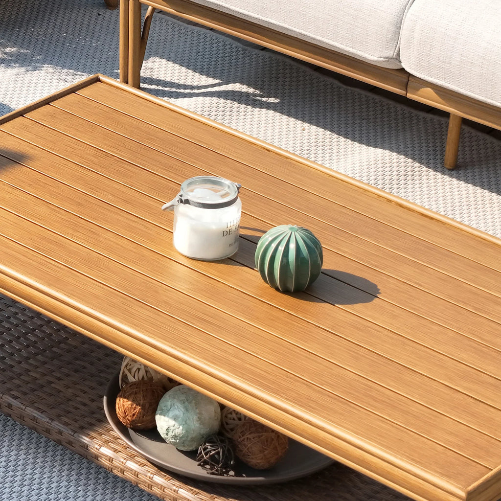 5-Piece Patio Furniture Sets With Swivel Chairs