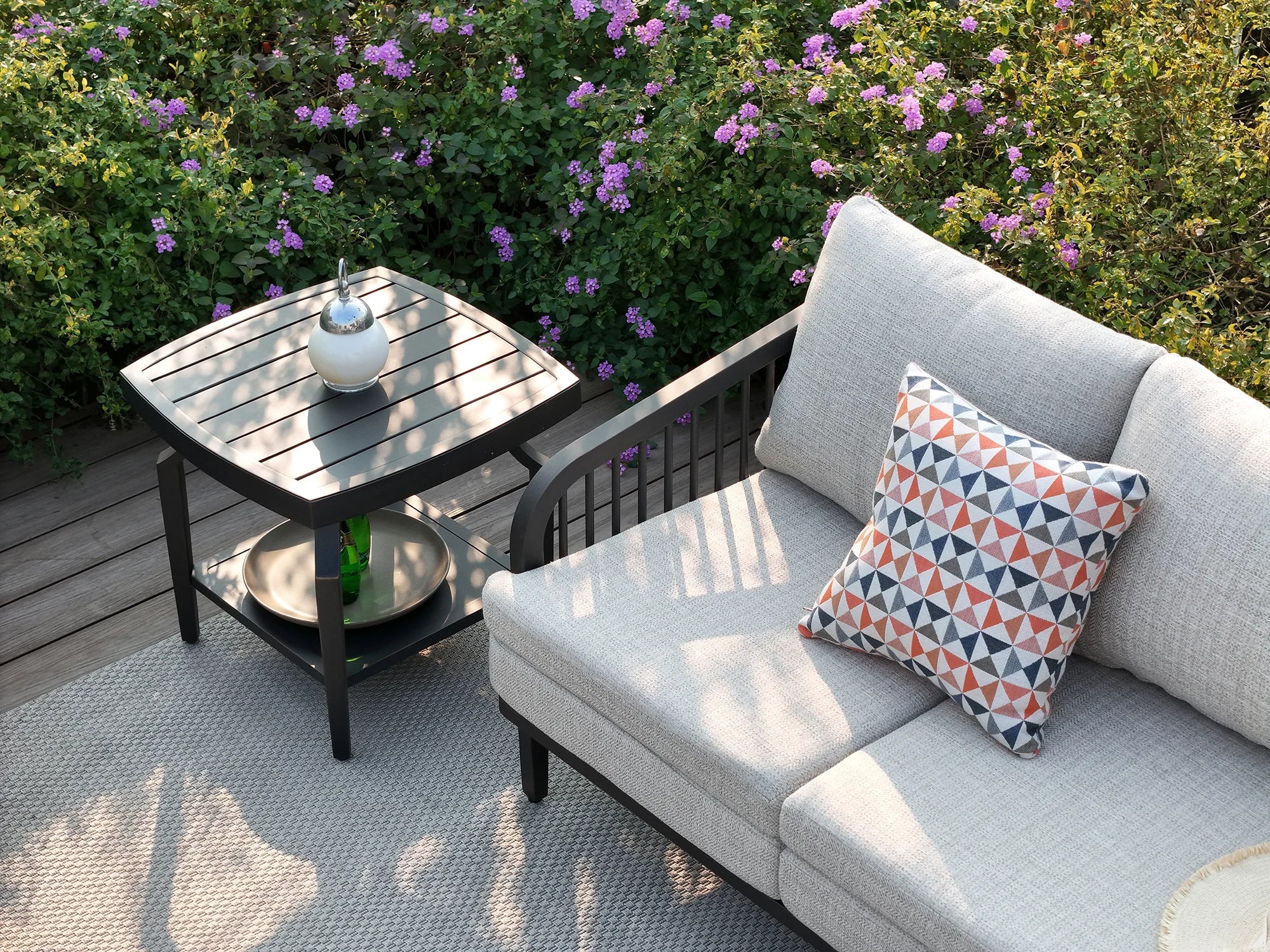 5-Piece Aluminum Outdoor Swivel Conversation Set