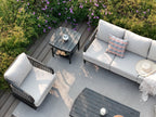 5-Piece Aluminum Outdoor Swivel Conversation Set