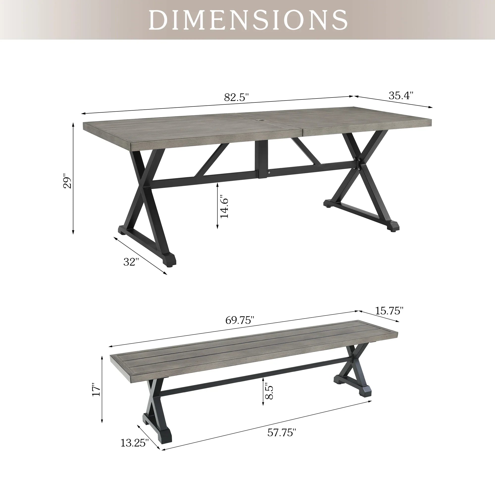 Patio Dining Set of 3