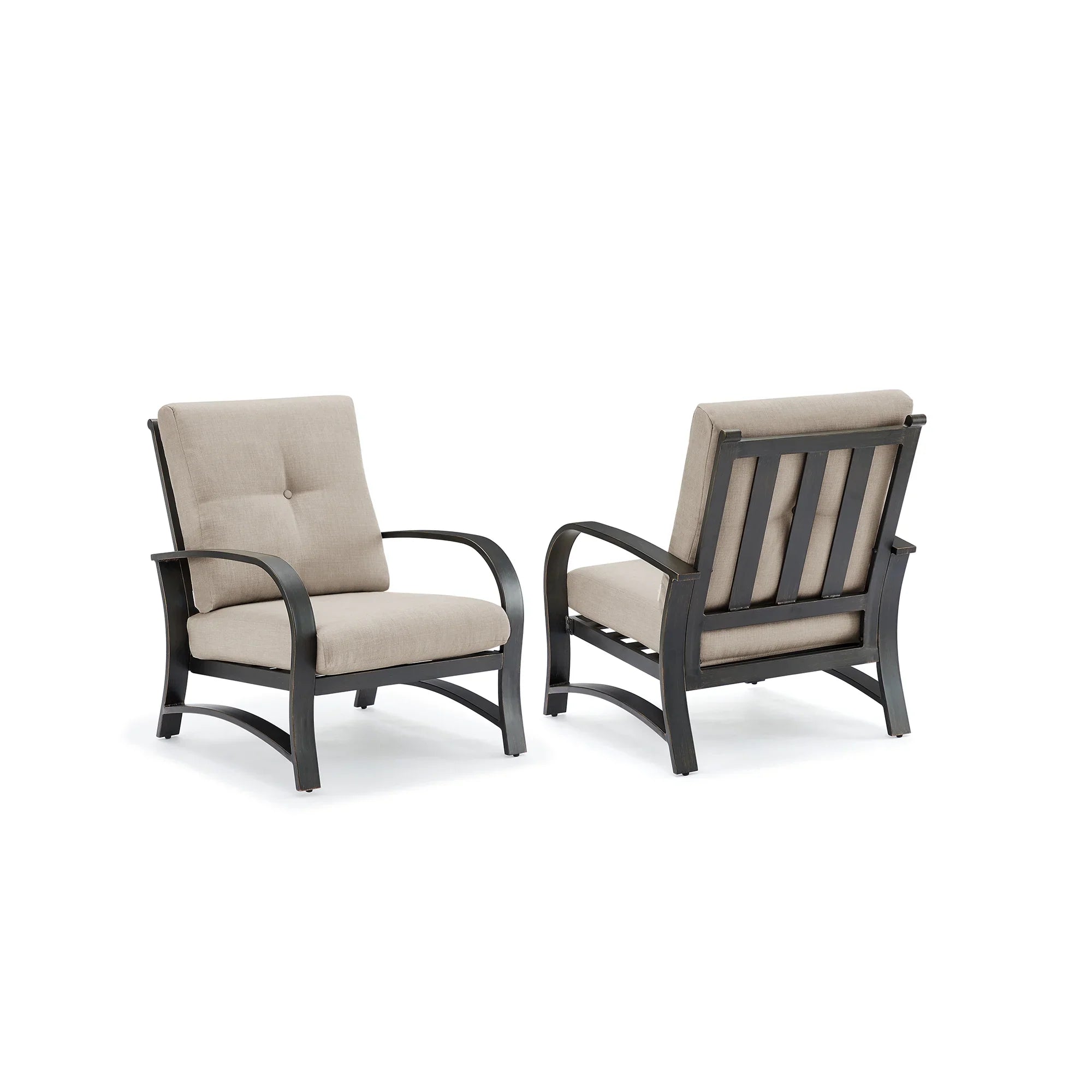 4-Piece Aluminum Patio Deep Seating Sets with Sunbrella® Cushions