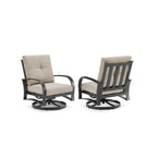 Aluminum Swivel Club Chair with Sunbrella® Cushions