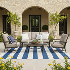 4-Piece Aluminum Patio Deep Seating Sets with Sunbrella® Cushions