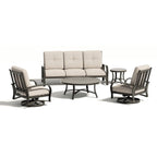 5- Piece Aluminum Patio Furniture Sofa Sets With Round Table