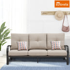 3-Seater Patio Sofa with Sunbrella® Cushions