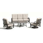 Aluminum 5- Seat Patio Conversation Sets With Sunbrella® Cushions