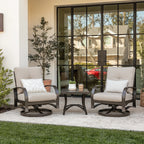 3- Piece Aluminum Patio Bistro Sets with Sunbrella® Cushions