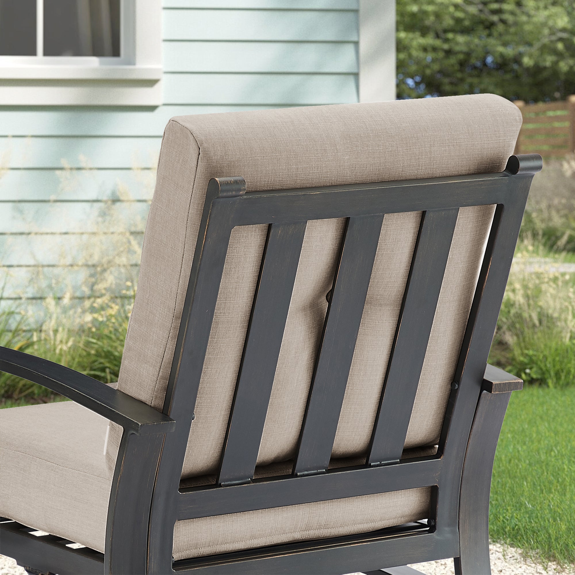 5- Piece Aluminum Patio Sofa Sets with Sunbrella® Cushions