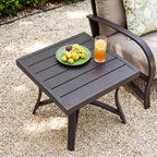Chamber 2 Pieces Patio Fixed Chair and Side Table