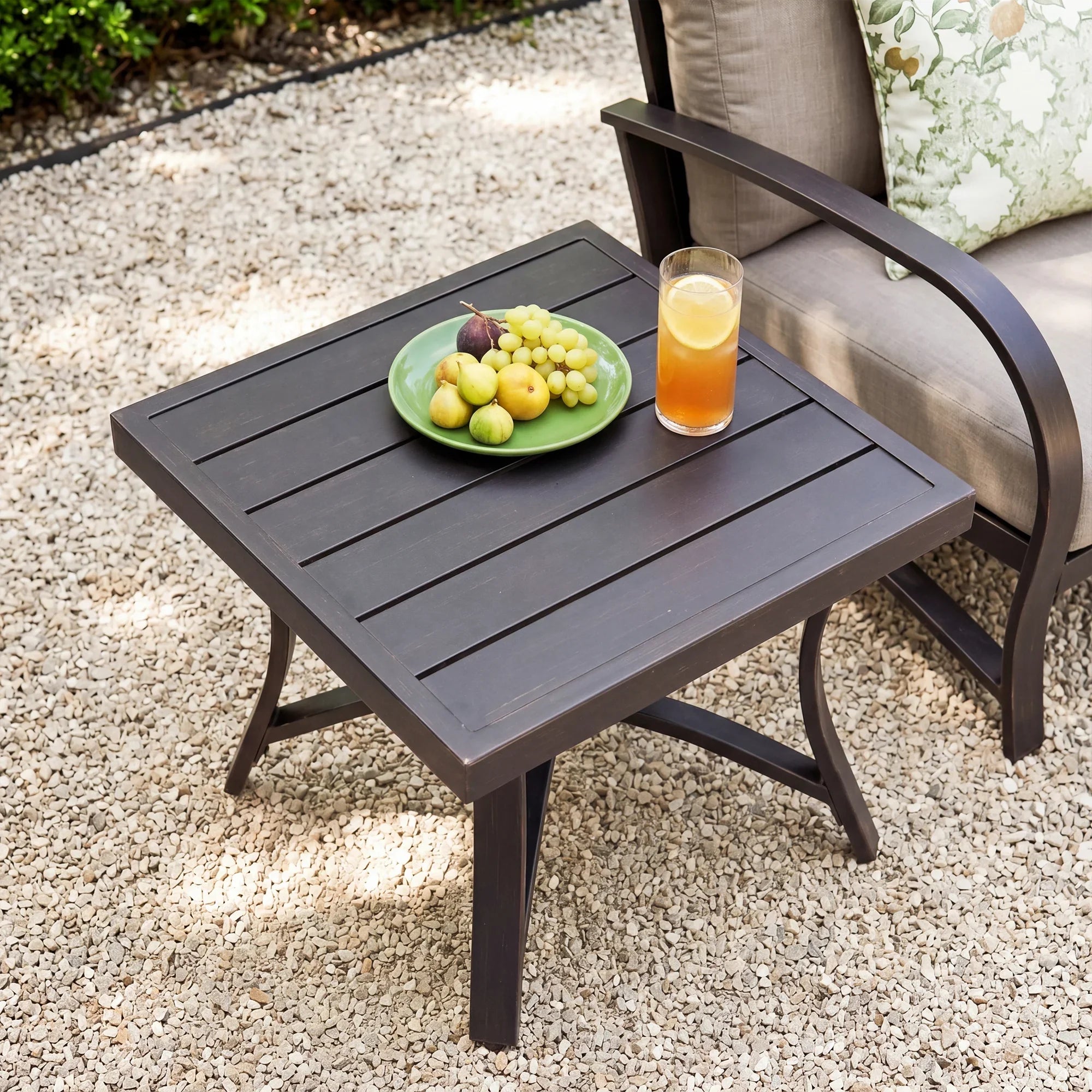 3- Piece Aluminum Patio Bistro Sets with Sunbrella® Cushions