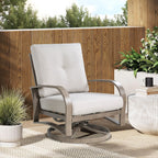 Aluminum Swivel Club Chair with Sunbrella® Cushions