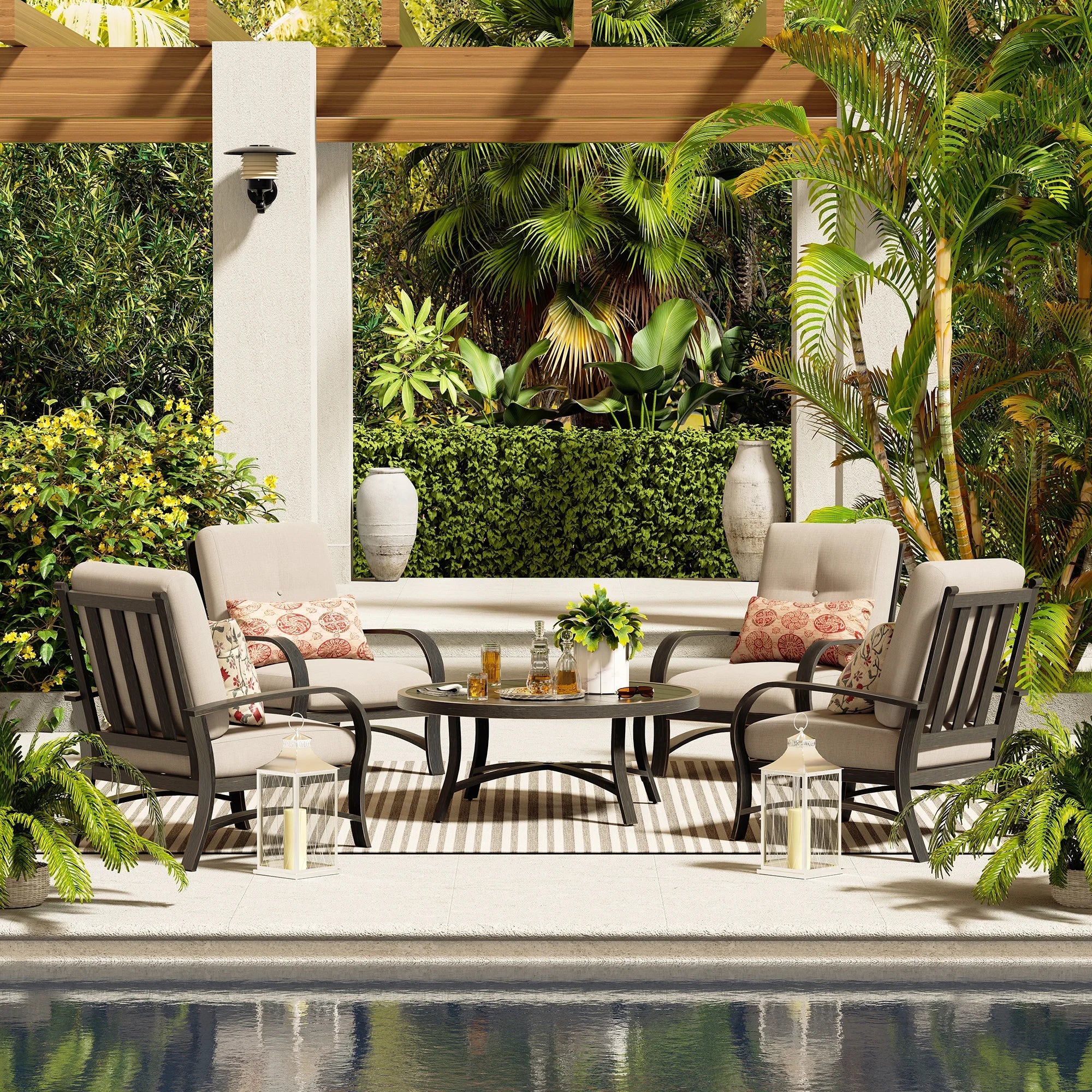 4-Seat Conversation Sets With Sunbrella® Cushions